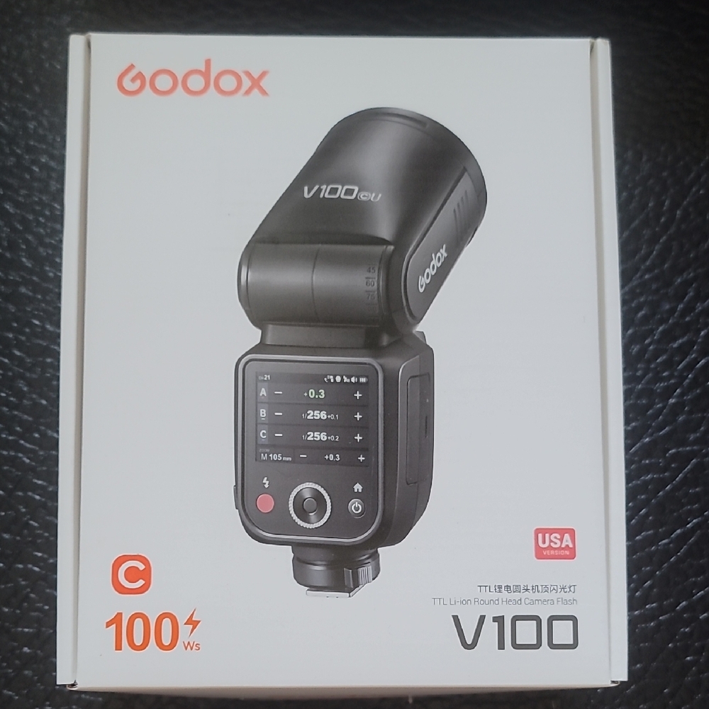 Godox V100 Black Professional Camera Flash for Canon